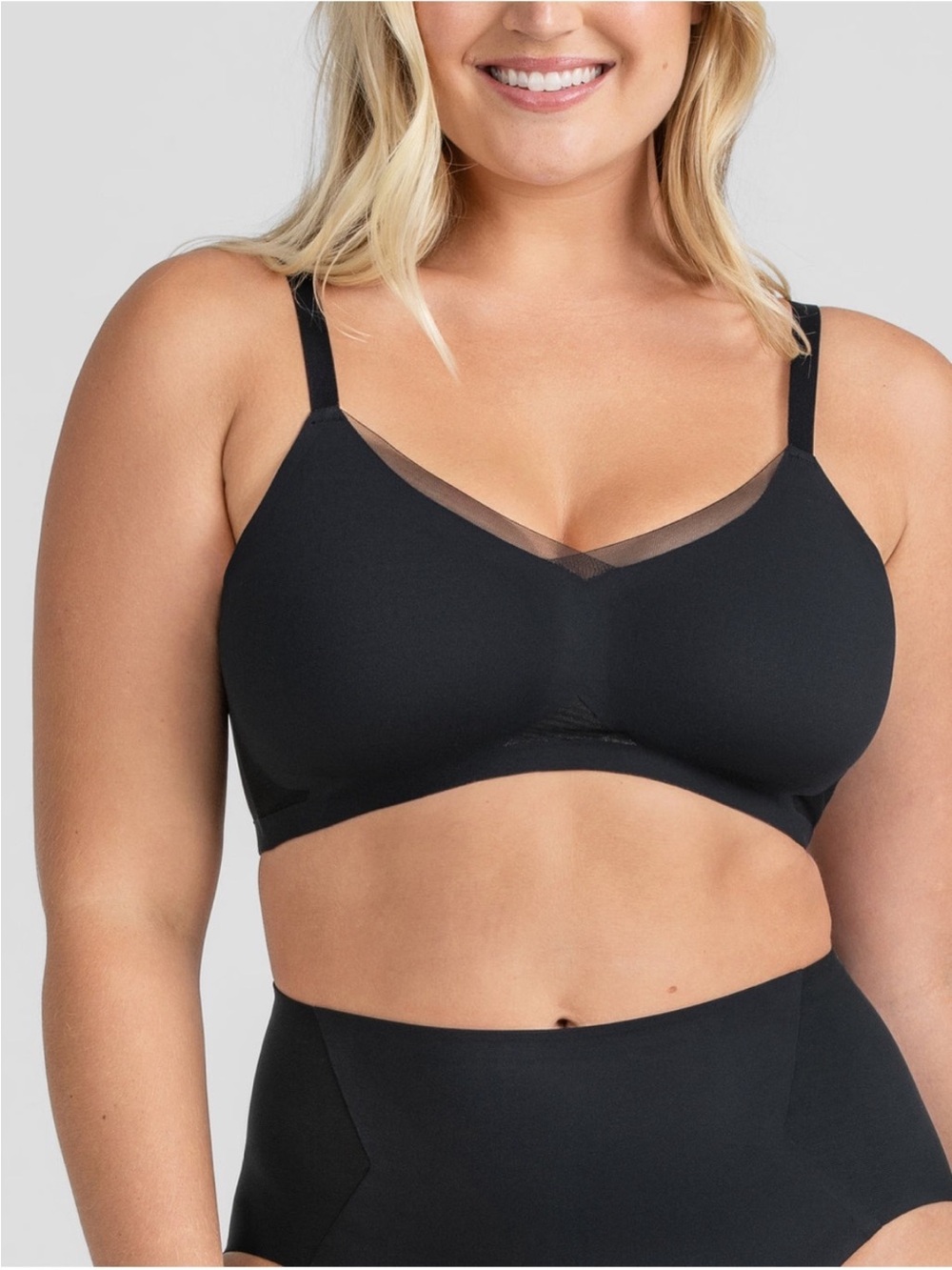 HONEYLOVE Black Crossover Bra Sz 2X